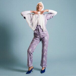 MY LITTLE BELLVILLE Lavender People Boiler Jumpsuit - Size XXL